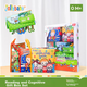 Детская тканевая книжка Jollybaby для раннего развития, от 0 до 18 месяцев, игрушка для жевания, износостойкая, 3D, для чтения, когнитивных тренировок, подарочная коробка. - изображение 1