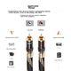 Кабель SKW Fever-Grade BG04S-1 RCA-RCA 1 м Red-White - изображение 6