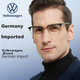Volkswagen German, Чоловічі окуляри для читання, Бізнес-окуляри високої чіткості з антисинім світлом та пресбіопією, Високоякісний оригінальний продукт W607-20 градусів - изображение 2
