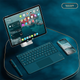 Клавіатура бездротова BOW Hangshi HB321 Bluetooth Dark Green - зображення 2