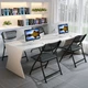 Стул складной Huakaizhixing ZY21 офисный со спинкой, черный - изображение 3