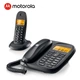 Цифровий бездротовий телефон Motorola, бездротовий стаціонарний телефон, комплект телефонів для батьків і дітей, для офісного та домашнього використання, внутрішній домофон, великий чіткий екран, комплект для стаціонарної лінії Hands-Free CL101C (чорний) - зображення 10