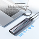 Acasis USB 3.0 Hub, групове керування прошивкою, високошвидкісний кабель-подовжувач з одного на 13 портів, багатопортовий конвертер для ноутбука, настільного комп'ютера, док-станція розширення HS-713MG - изображение 3