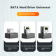 Док-станция для жестких дисков MAIWO K3082H с интерфейсом USB 3.0, предназначенная для чтения двух 3,5- и 2,5-дюймовых механических/твердотельных жестких дисков, с разветвителем USB, черная. - изображение 2