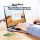 Док-станція UGREEN Type-C Direct Expansion, конвертер USB-C на HDMI, концентратор C-Port, гігабітний Ethernet-адаптер, розгалужувач HUB 3.0, сумісний з ноутбуками Apple та Huawei, iPad - зображення 3