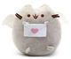 Мягкая игрушка Pusheen The Cat With A Letter Кот с Листом в Лапках 15см Серый - изображение 1