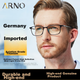 Очки для чтения ARNO FOCUS ON YOUR EYES для мужчин, с высокой четкостью изображения, защитой от синего света, импортной титановой оправой, сверхлегкие и гибкие, для коррекции пресбиопии, модель A1017Q, угол обзора 300 градусов. - изображение 1