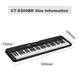Электронная клавиатура CASIO CTS200, черная, стильная, портативная, модная игрушка для детей и взрослых, для развлечения и обучения, 61 клавиша, автономная модель. - изображение 6