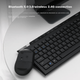 Беспроводной Bluetooth-комплект Rapoo 8200G, клавиатура и мышь с несколькими режимами работы, 121 полноразмерная клавиатура и 16 мультимедийных клавиш, тихий комплект для ноутбука и офиса, черный. - изображение 7