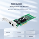 EB-LINK Intel 82576 Chip PCI-E X4 Gigabit Dual-Port Server Network Card with Two Ports, Soft Router ROS Aggregatio - изображение 8