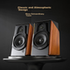 Популярная Bluetooth-колонка F&D R60BT Pro, активная акустическая система для домашнего использования, настольного компьютера, телевизора и телевизора, высококачественный чистый звук, профессиональный аудиофильский сабвуфер мощностью 120 Вт. - изображение 4