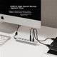 USB-концентратор UNITEK USB 3.0, 7-портовая высокоскоростная док-станция расширения, многопортовый адаптер для ноутбука с кабелем питания, длина 1,2 метра, Y-3090ASL - изображение 3