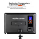 Светодиодный заполняющий свет Godox LEDP260C, для освещения одежды и прямых трансляций, фото- и видеосъемка для стримеров, мягкий свет, студийный и новостной свет, регулируемая цветовая температура. - изображение 2