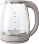 Електрочайник Dario DR1802 скло 1.8 л сірий - изображение 1
