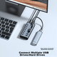 USB-концентратор SAMZHE USB 3.0, высокоскоростная док-станция расширения, концентратор для жесткого диска ноутбука, клавиатуры и мыши, 7-портовый удлинительный кабель для концентратора, 1 метр HB307 - изображение 7