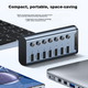 USB-концентратор SAMZHE USB 3.0, высокоскоростная док-станция расширения, концентратор для жесткого диска ноутбука, клавиатуры и мыши, 7-портовый удлинительный кабель для концентратора, 1 метр HB307 - изображение 10