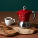 Гейзерная кофеварка Bialei 270 мл Moka Induction Red 6 чашек Store - изображение 2
