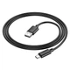 Кабель Hoco X88 Gratified charging data cable USB-A to Type C 3A 100 см Black - изображение 3