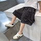 Джинсовые шорты на резинке для мальчика oversize черные рост 130 - изображение 4