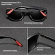 Чоловічі поляризаційні сонцезахисні окуляри KINGSEVEN 7366 Black Red - зображення 7