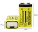 Акумулятор крона LiitoKala Li-Ion 9V 1100mAh, зарядка від USB Type-C - изображение 8