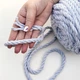 Шнур кручений rope macrame 9 mm 55м 1000г світло-сірий №756 - изображение 6