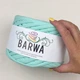 Пряжа стрічкова Barwa трикотажна плоска для в'язання макраме світла бірюза Тіффані №56 - зображення 1