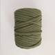 Шнур плетений YarnArt macrame cord 5 мм с сердечником для макраме зелений №787 - зображення 3