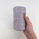 Шнур плетений з люрексом YarnArt macrame cotton Lurex 2мм капучино №727 - изображение 3