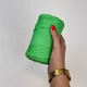 Шнур плетений YarnArt macrame cord 3 мм для макраме яскраво-зелений №802 - изображение 3