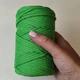Шнур плетений YarnArt macrame cord 3 мм для макраме яскраво-зелений №802 - изображение 4