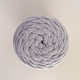 Шнур плетений YarnArt macrame cord 5 мм с сердечником для макраме світло-сірий №756 - изображение 3