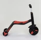 Самокат 3в1 JT 28288 (1) Best Scooter, самокат-велобіг-велосипед, ЧЕРВОНИЙ, 8 мелодій, колеса PU, переднє колесо d = 20см, задні d = 11см - зображення 3