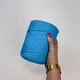 Шнур плетений YarnArt macrame cord 5 мм с сердечником для макраме яскраво-блакитний (№763) - изображение 5