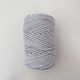 Шнур кручений YarnArt macrame rope 3мм світло-сірий 250г (№756) - изображение 4