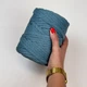 Шнур плетений YarnArt macrame cord 5 мм с сердечником для макраме сизо-сірий (№795) - изображение 4