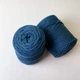 Шнур плетений YarnArt macrame cord 5 мм с сердечником для макраме водна синь 5 мм (№789) - изображение 1