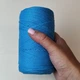 Шнур плетений YarnArt macrame cotton 2мм яскраво-небесний (№780) - изображение 6