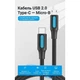 Дата кабель USB-C to Micro 5P 1.5m 2A black Vention (COVBG) - изображение 8