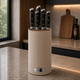 Універсальна колода для ножів Maestro MR-1437-BEIGE Soft Touch бежева 22 см - зображення 2