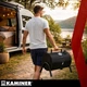 Переносний туристичний гриль Kaminer XXL з кришкою, термометром і димоходом, 2 решітки, термостійке покриття (27322) - зображення 4