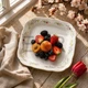 Піала порцелянова квадратна Flower Motives 20 см (K280) - изображение 1