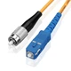 Патч-корд оптичний FC UPC to SC UPC, довжина 5м, одномодовий 9/125 G.652D 3mm, жовтий - зображення 1