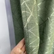Шторы лляные "битое стекло" ALBO зеленые 150×270 см, комплект 2 шт. (SH-M17-4) - изображение 7