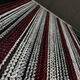 Шторы-спираль бело-серо-бордового цвета, размер 300x280 cm ALBO (NS-211) - изображение 6