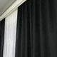 Шторы для зала готовые черные однотонные из микровелюра на тесьме, модные современные портьеры для гостиной - изображение 8