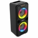 Портативная колонка 20 Вт 2 х 4 дюйма Bluetooth микрофон LED черный BKK B86 для музыки и караоке - изображение 3