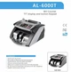 Счетный аппарат Bill Counter AL-6000T — профессиональная машинка для пересчета банкнот с функцией проверки подлинности Сортировщик банкнот Профессиональный детектор валют - изображение 2