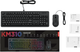 Комплект дротовий Lenovo Legion KM310 RGB Gaming Combo Keyboard and Mouse USB Black (GX31N91913) - зображення 2