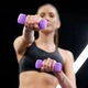 Гантели для фитнеса неопреновые Gymtek Hex 2х2кг сиреневый - изображение 4